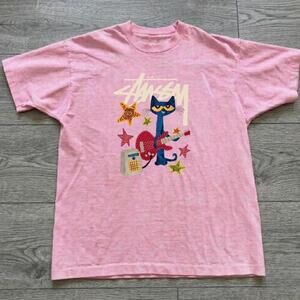 Stussy Pete The Cat Graphic Tee